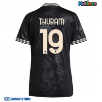 Camisa de Futebol Juventus Khephren Thuram #19 Equipamento Alternativo Mulheres 2025-26 Manga Curta